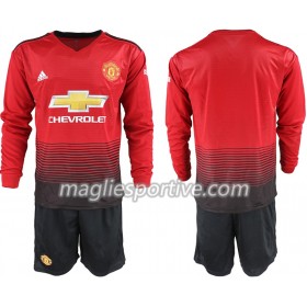 Completo Calcio Manchester United Bambino Divisa Prima 2018/2019 ML